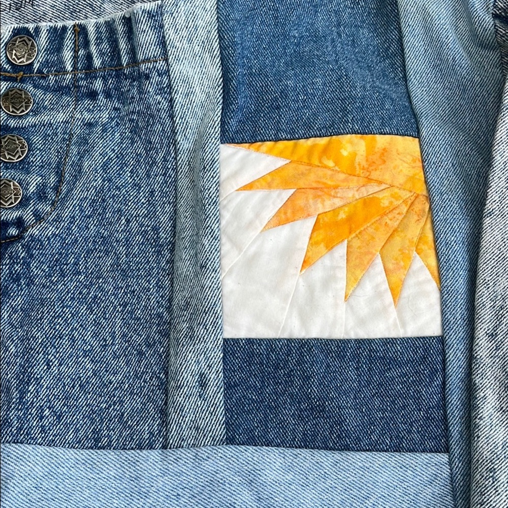 Homemade Patchwork Denim Jacket - image 5